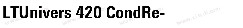 LTUnivers 420 CondRe字体转换